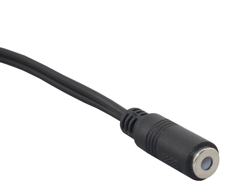 Wpeng Qaoquda 3.5mm 1/8 inch Female to 2 Dual 1/8 inch 3.5mm Male Right Angle 90 Degree Adapter Cord Y Splitter Cable - 5 inch (3.5F/2M) - Image 3